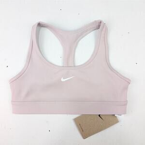 Nike Swoosh Dri-Fit Pro Girls Small Sports Bra Top - Platinum Violet